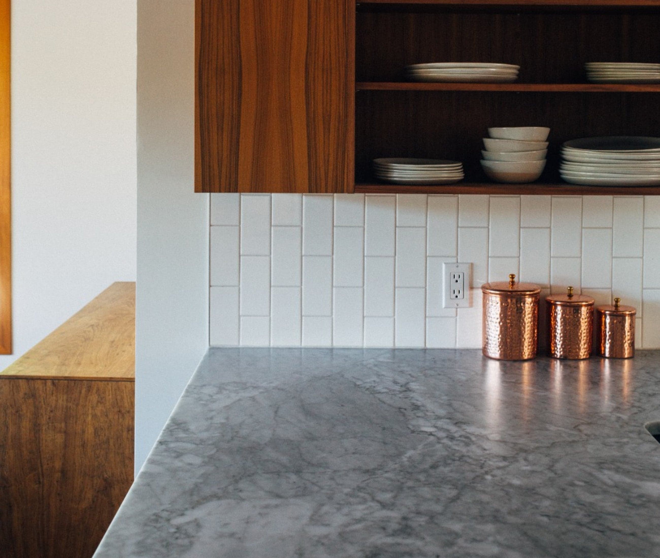 Kitchen counter clean